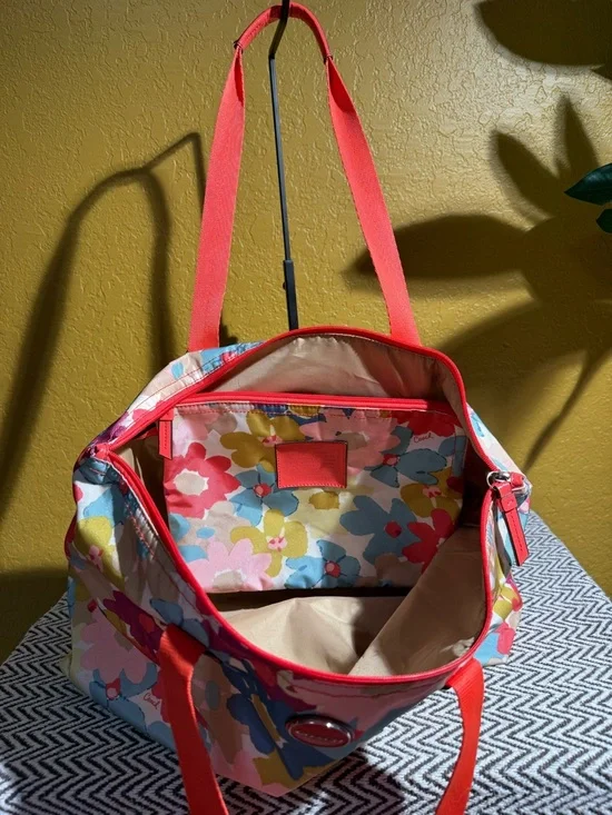 Coach 3pc Getaway Floral Travel Set Weekender Pouch & Crossbody - Picture 2 of 16